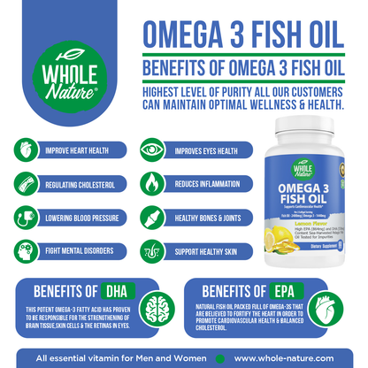 Whole Nature Omega 3 Fish Oil 2400mg (2PK)-2